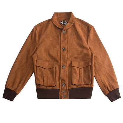 SOARIN American Vintage Suede Rugged Casual Style Loose-Fit Short Jacket