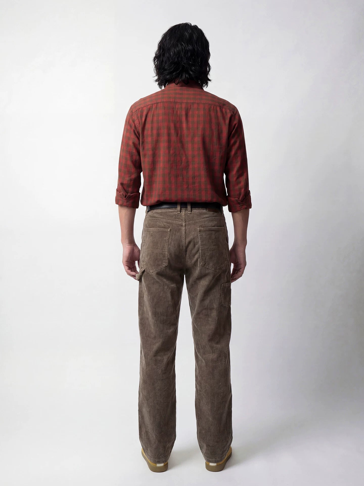 SOARIN Casual Vintage Regular Fit Cotton Corduroy Workwear Trousers Z223F679