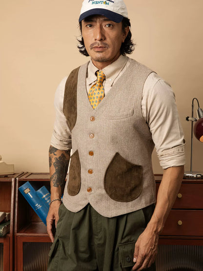 SOARIN British Country Regular Fit Wool Blend Vest Z203B313