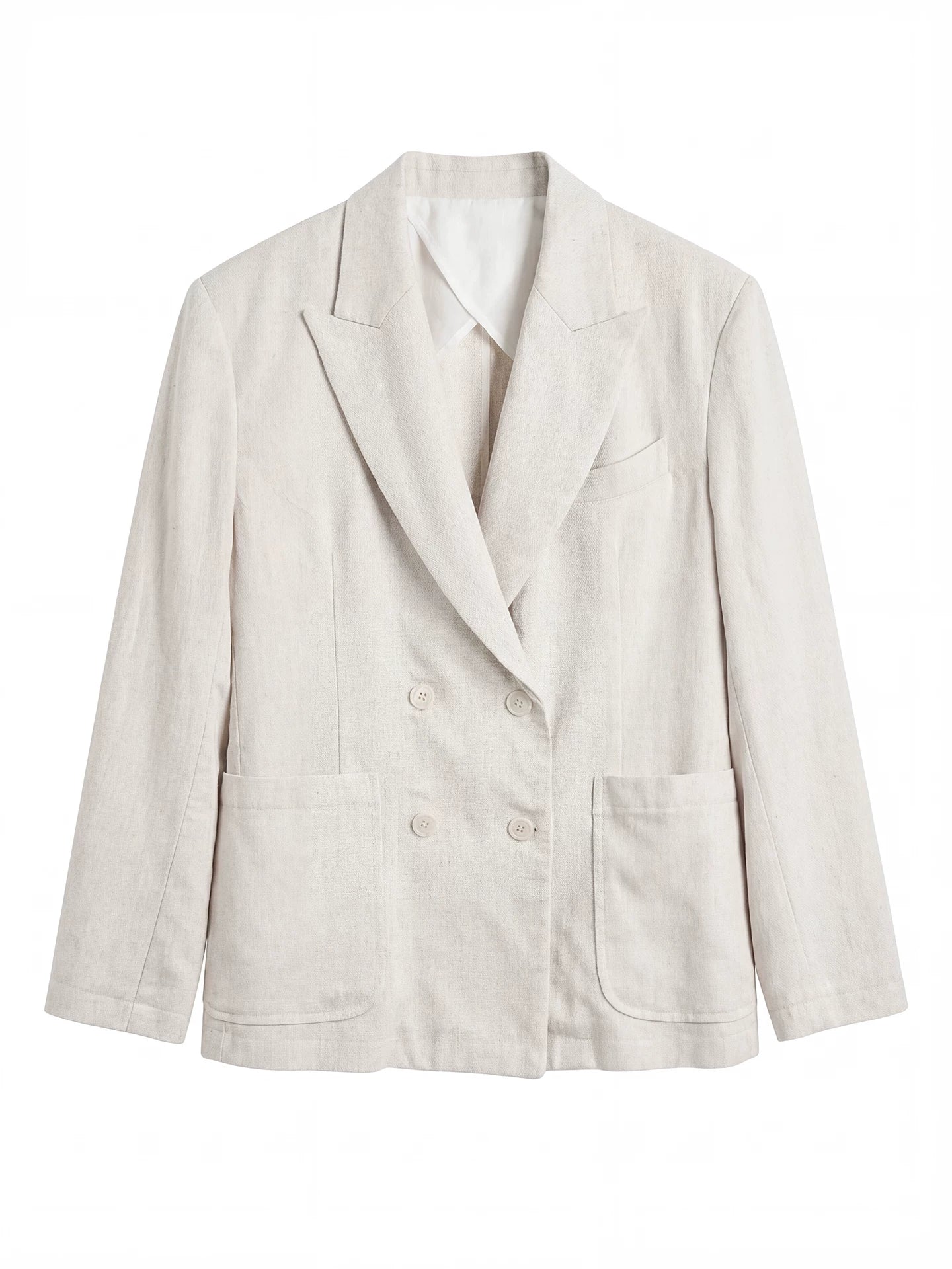 SOARIN Casual Vintage Loose Fit Linen Rayon Blend Blazer JITZ2621XZ140