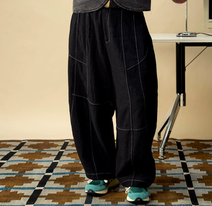 SOARIN WORLD Gai Yu Xia Series Relaxed Fit Linen Cotton Blend Trousers DCZ252TF231