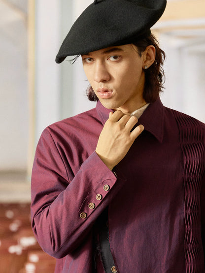 SOARIN WORLD Gai Yu Xia Collection Asymmetric Fit Cotton Casual Blazer DCZ253TXZ126