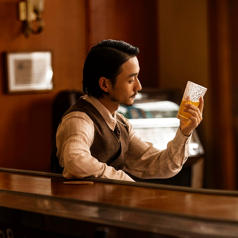 SOARIN英伦复古双排扣西装马甲男 毛呢拼接商务休闲修身马夹背心