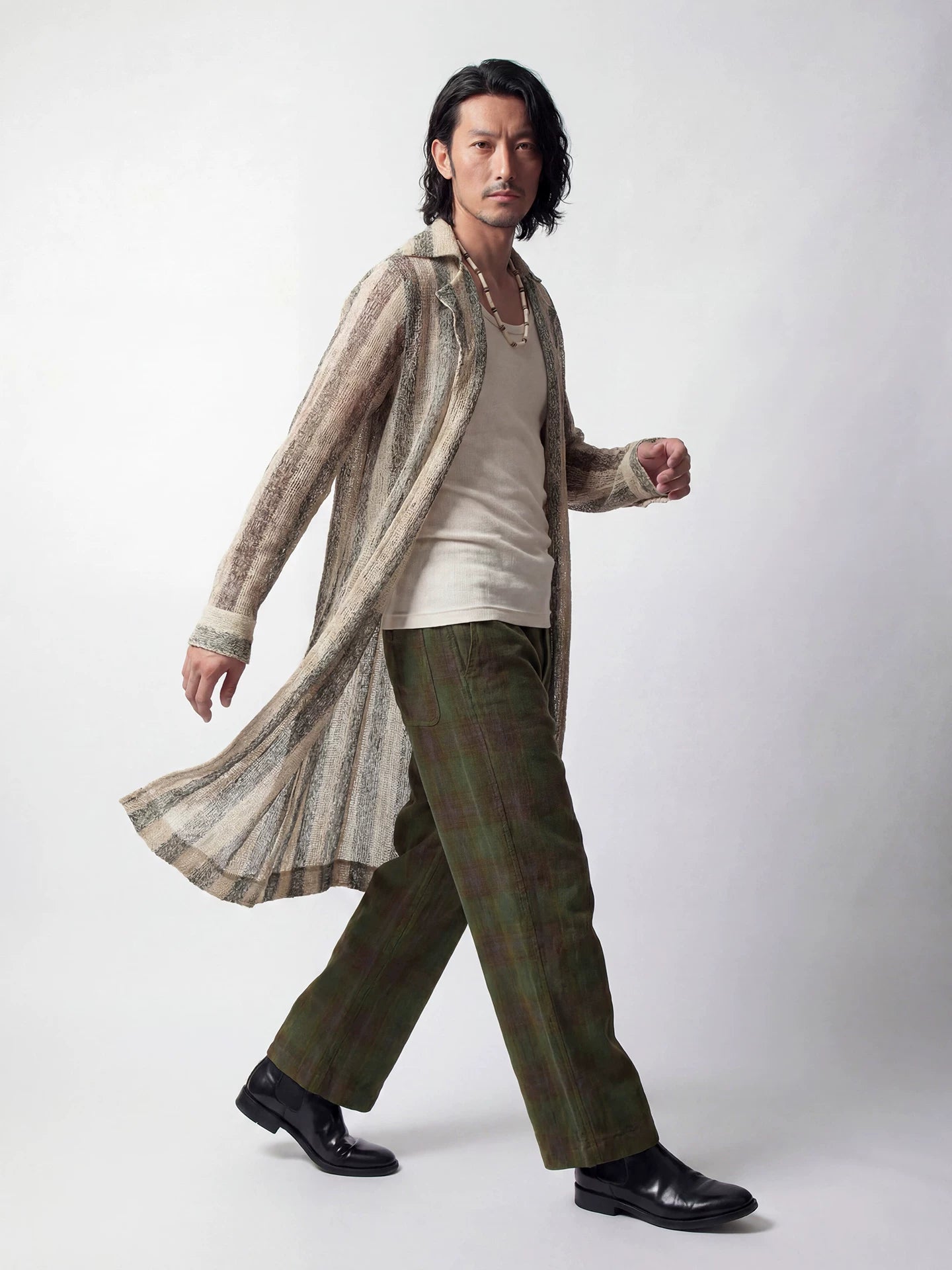 SOARIN Casual Vintage Loose Fit Polyester Long-sleeved shirts JITZ262TC477