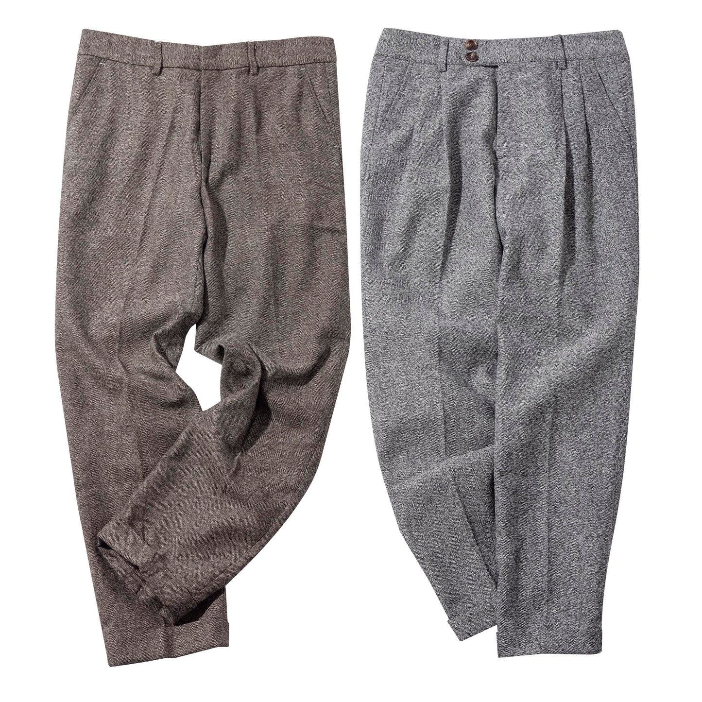 Soarin original retro style herringbone nine-point suit pants men's British style business slim straight nine-point casual trousers