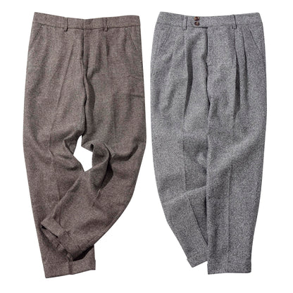 Soarin original retro style herringbone nine-point suit pants men's British style business slim straight nine-point casual trousers