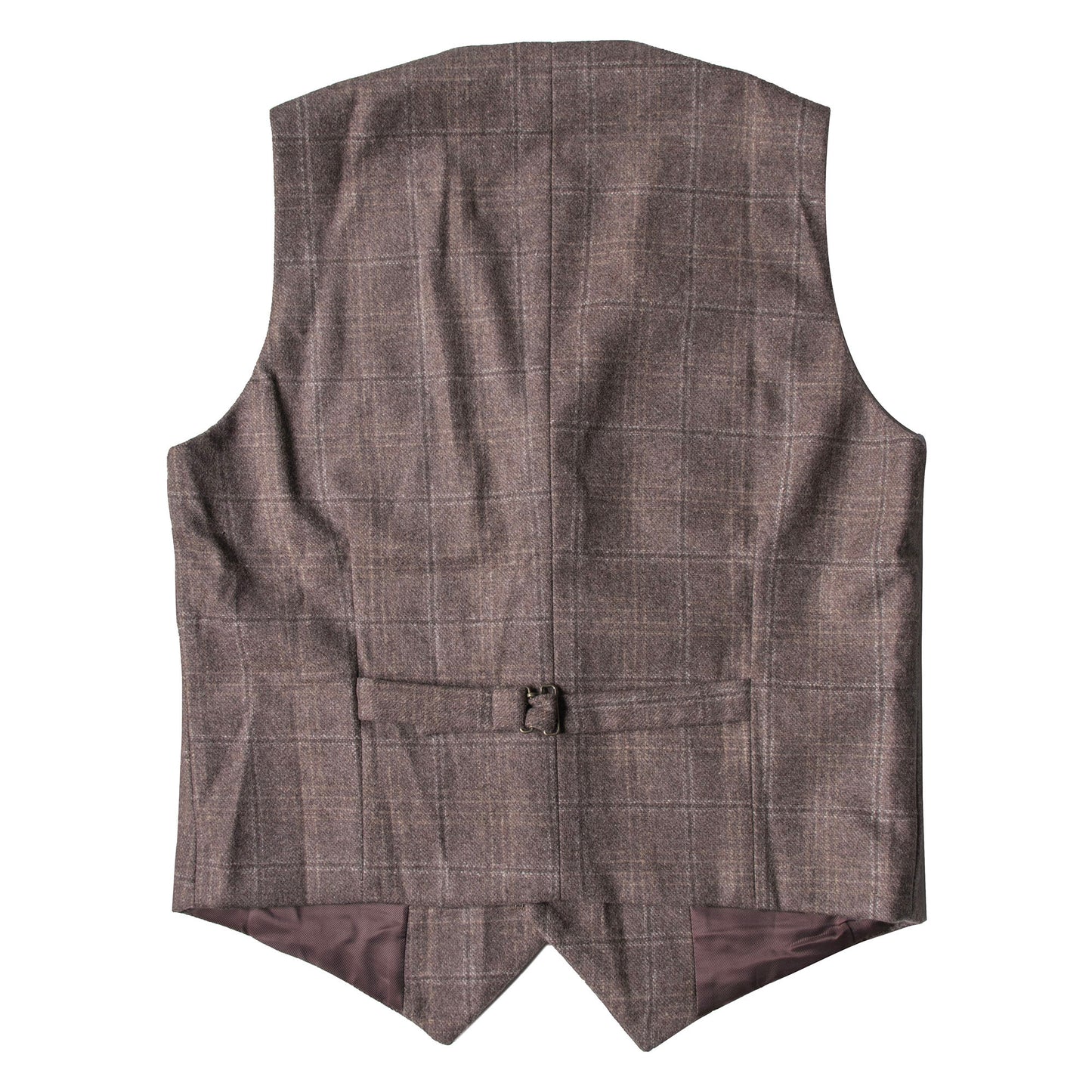 British retro plaid suit vest men's wool business casual suit vest slim vest