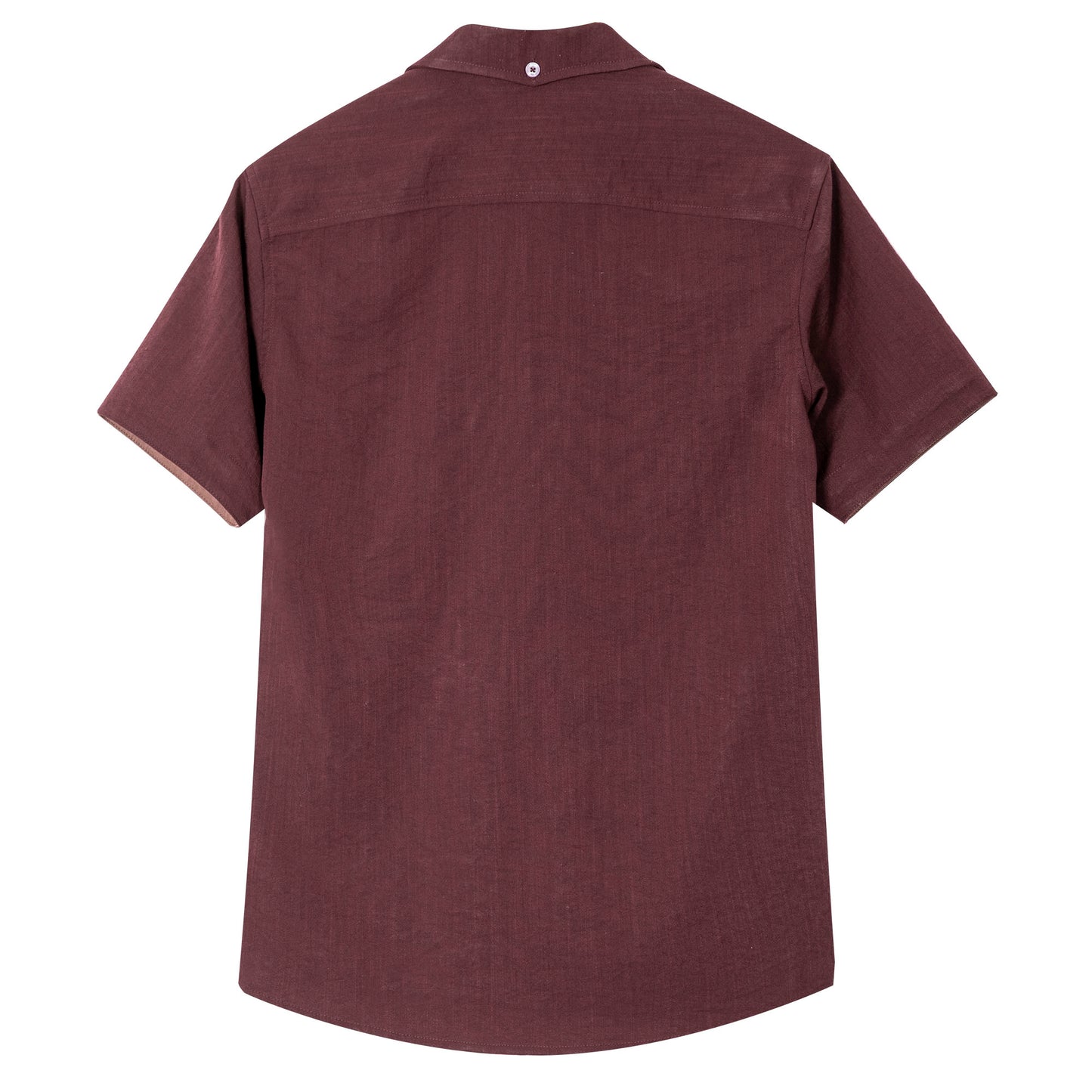 British retro style patchwork short-sleeved shirt for men Cuban collar casual slim fit lapel short-sleeved T-shirt