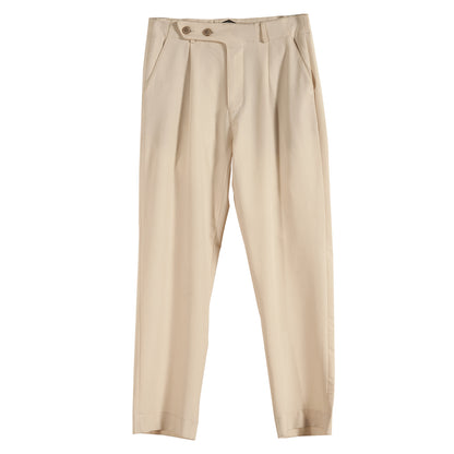 Retro Italian Naples trousers for men Business formal casual tapered trousers skinny nine-point trousers