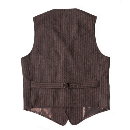 Independent retro yuppie wool vest men British business formal striped vest suit vest