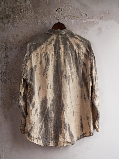 SOARIN WORLD Artistic Heritage Loose-Fit Linen Long-Sleeve Shirt N-DCZ253TC24