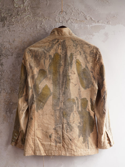 SOARIN WORLD Avant-Garde Artisan Loose-Fit Cotton Double-Breasted Blazer N-DCZ253TXZ04
