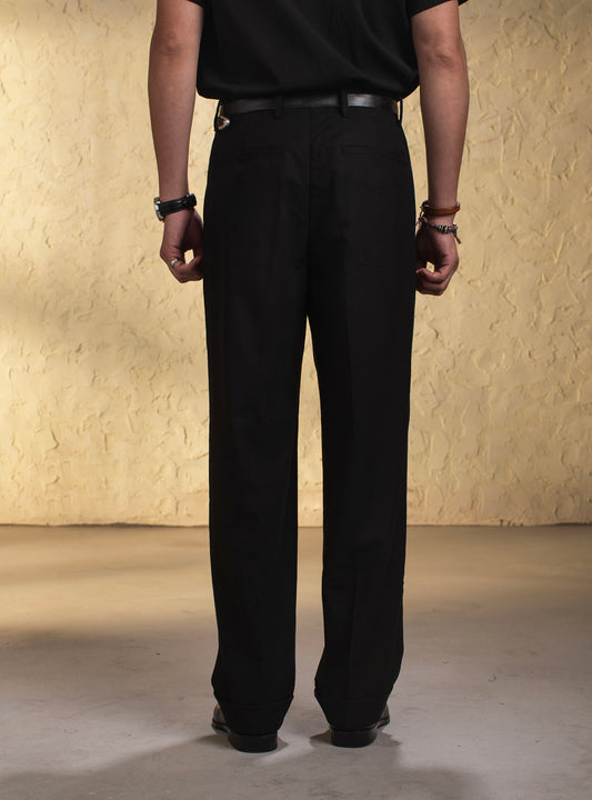 British retro style cotton and linen cropped trousers for men Summer business formal casual slim tapered suit trousers