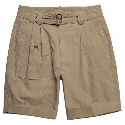American retro style workwear style shorts men's Ami Khaki Gurga casual loose riding pants