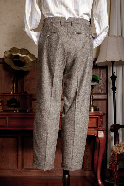 Soarin original retro style herringbone nine-point suit pants men's British style business slim straight nine-point casual trousers