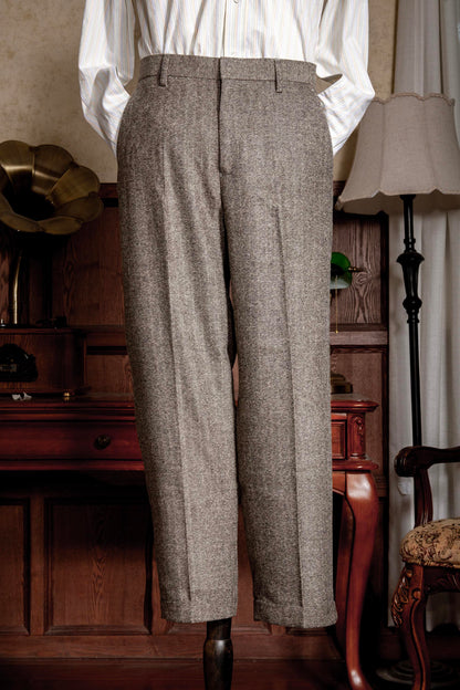 Soarin original retro style herringbone nine-point suit pants men's British style business slim straight nine-point casual trousers