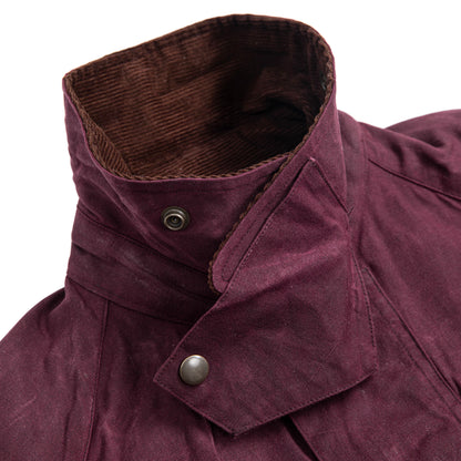 American workwear retro style waxed cloth jacket men's heavy windproof splicing casual loose hunting jacket