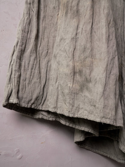 SOARIN WORLD Artisan Wabi-Sabi Sculptural Wide-Leg Wrinkled Cotton-Blend Culottes N-DCZ253TF12