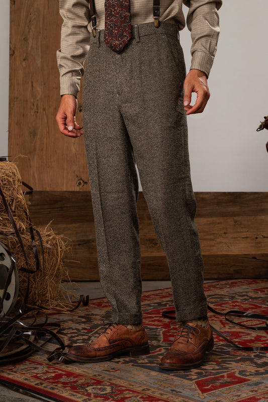 Soarin original retro style herringbone nine-point suit pants men's British style business slim straight nine-point casual trousers